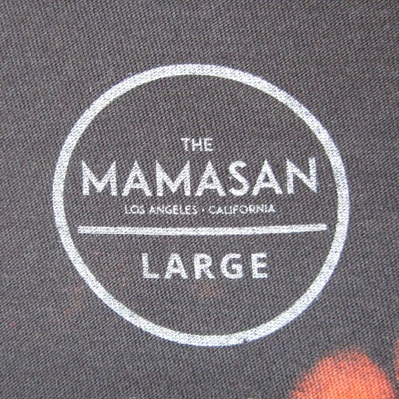 THE MAMASAN Los Angeles Bleach Dyed T-Shirt Size Large - Picture 3 of 5